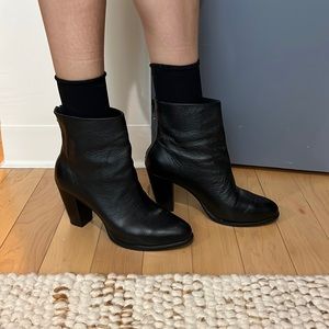Rachel Comey Black Leather Chelsea Ankle Boot